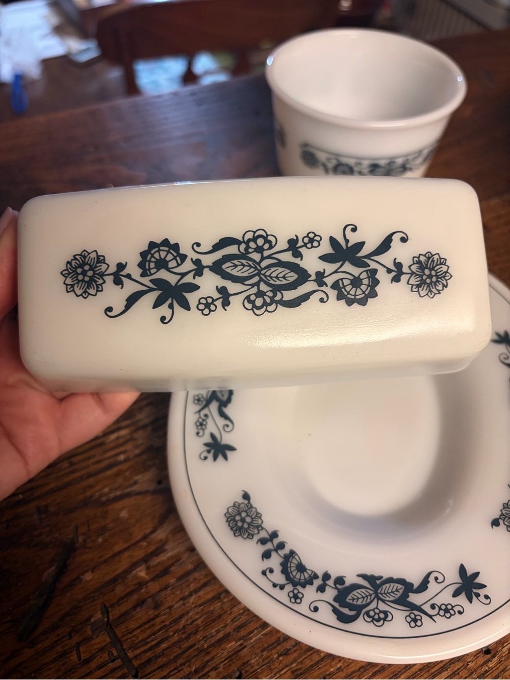 Pyrex Blue Onion Pieces - Picture 3 of 8
